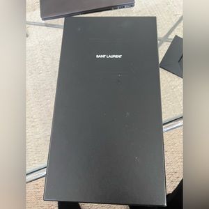 Saint Laurent black shoe box perfect condition